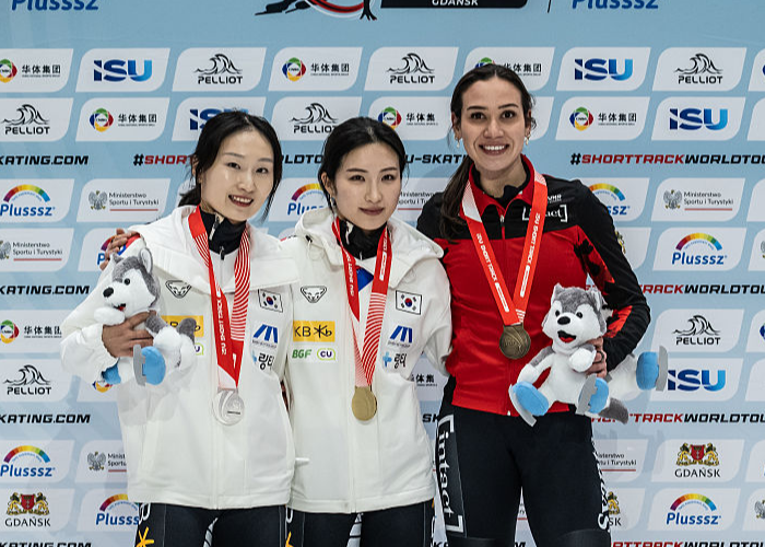 김길리(가운데)