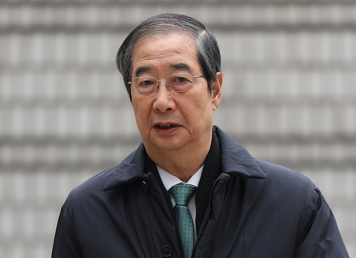 공판 향하는 한덕수 전 총리