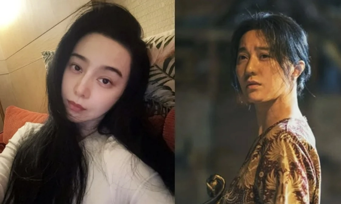 중국 배우 판빙빙. 오른쪽은 그가 주연을 맡은 말레이시아 영화 ‘지모’의 한 장면. 자료 : 판빙빙 웨이보