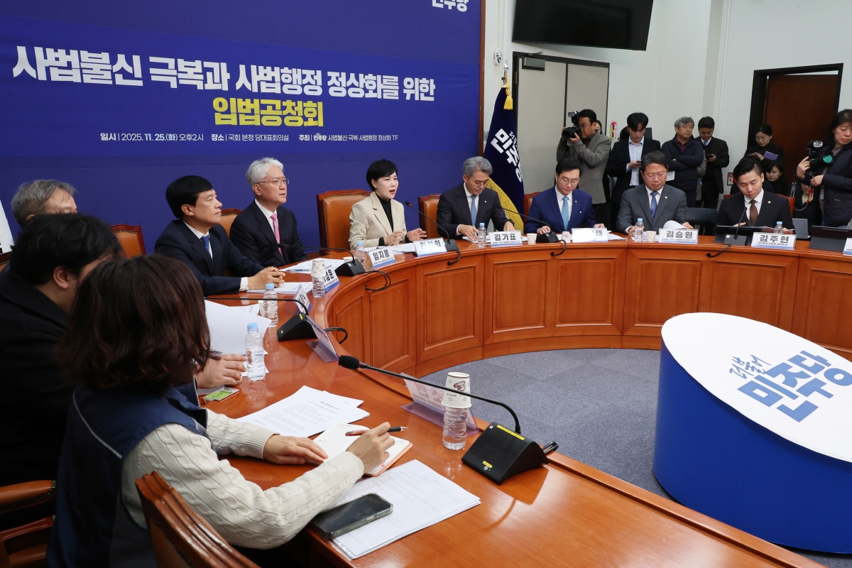 민주당 ‘사법정상화 TF’ 공청회