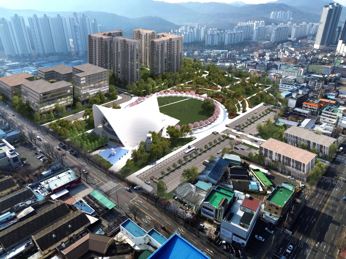 대구 달성군 화원읍 대구교도소 이전 터에 들어설 복합문화공간 ‘달성아레나’. 대구 달성군 제공