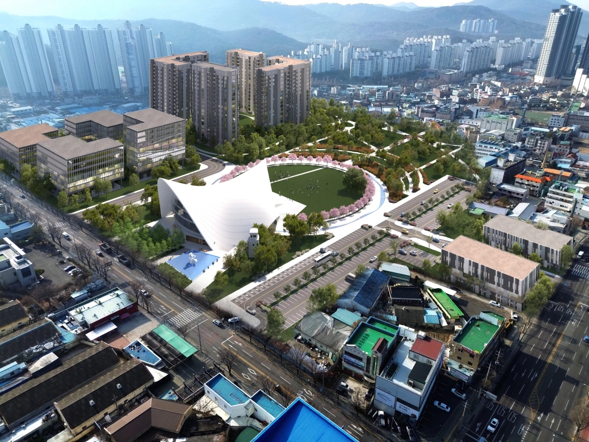 대구 달성군 화원읍 대구교도소 이전 터에 들어설 복합문화공간 ‘달성아레나’. 대구 달성군 제공