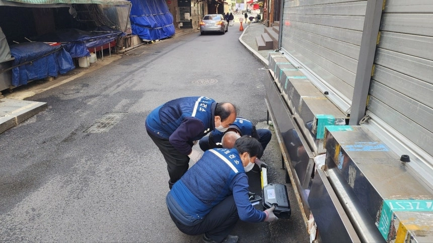 중구 쥐 방역활동 모습