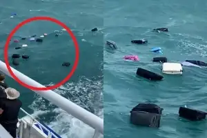 “저거 내 캐리어 아냐?” 수십개 둥둥…바다서 ‘황당 사고’ [포착]