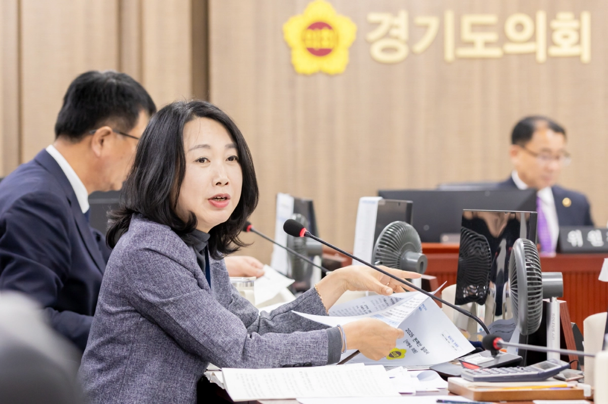 이병숙 의원이 2026년도 예산안 심의에서 질의하고 있다.(사진=경기도의회)