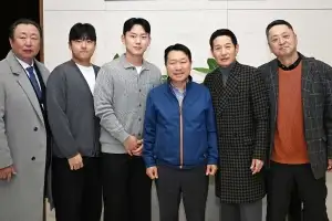 프로야구 통합 우승 LG 트윈스 본사 방문