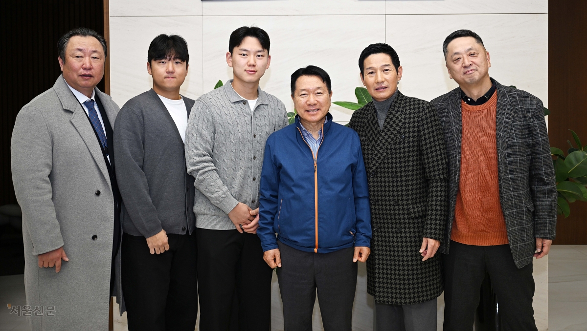 프로야구 통합 우승 LG 트윈스 본사 방문