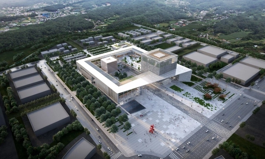 춘천시 동내면 고은리에 조성 중인 행정복합타운으로 신축이 전하는 강원도청 신청사 조감도. 강원도 제공