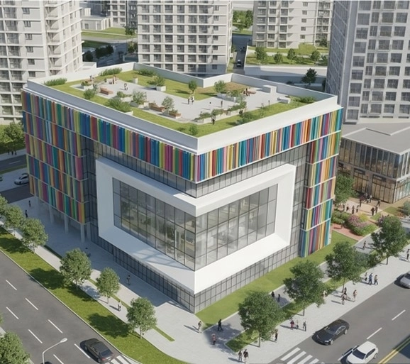 서울 광진구 자양5구역 재정비촉진구역 내 들어설 ‘어린이병원’의 조감도. 서울시 제공