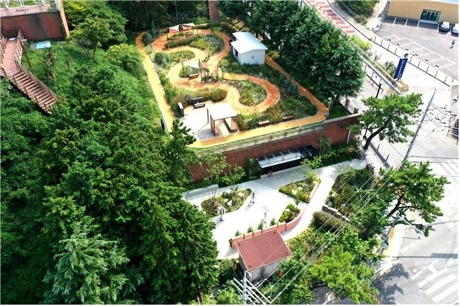 제13회 부산시 아름다운 조경상 대상 작품 영도구 ‘청학힐링’. 사진제공 부산시