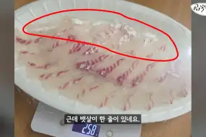 “참돔 2㎏ 회 떴는데 재보니 258g…단골인데 장난질 당했습니다”