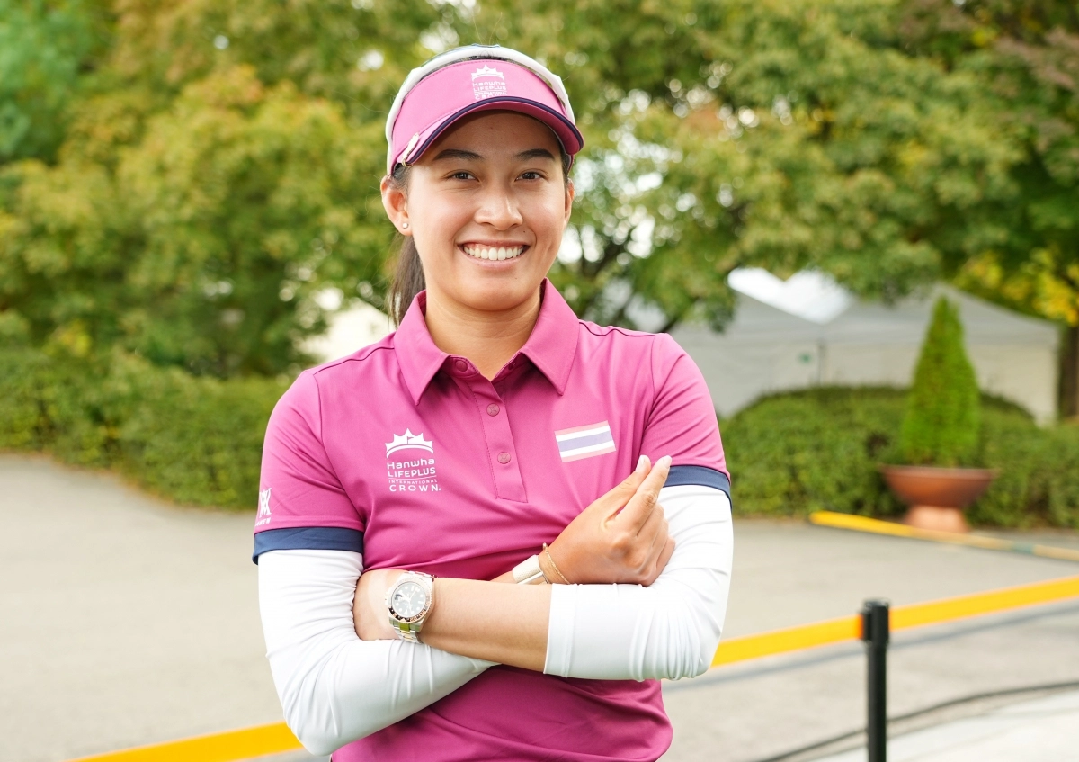 지노 티띠꾼이 지난 10월 24일 경기 고양의 뉴코리아CC에서 서울신문과 인터뷰하며 환하게 웃고 있다. LPGA 제공