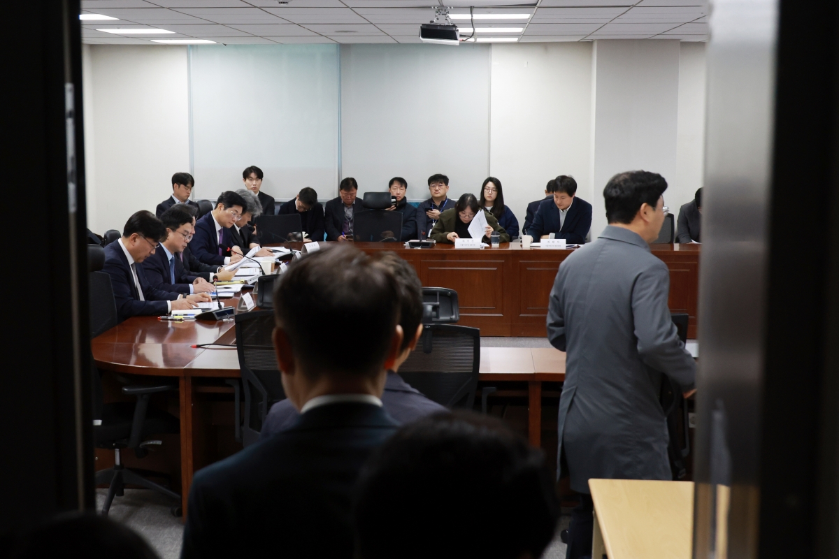 1일 국회 의원회관에서 스테이블코인 당정협의회가 열리고 있다. 뉴시스