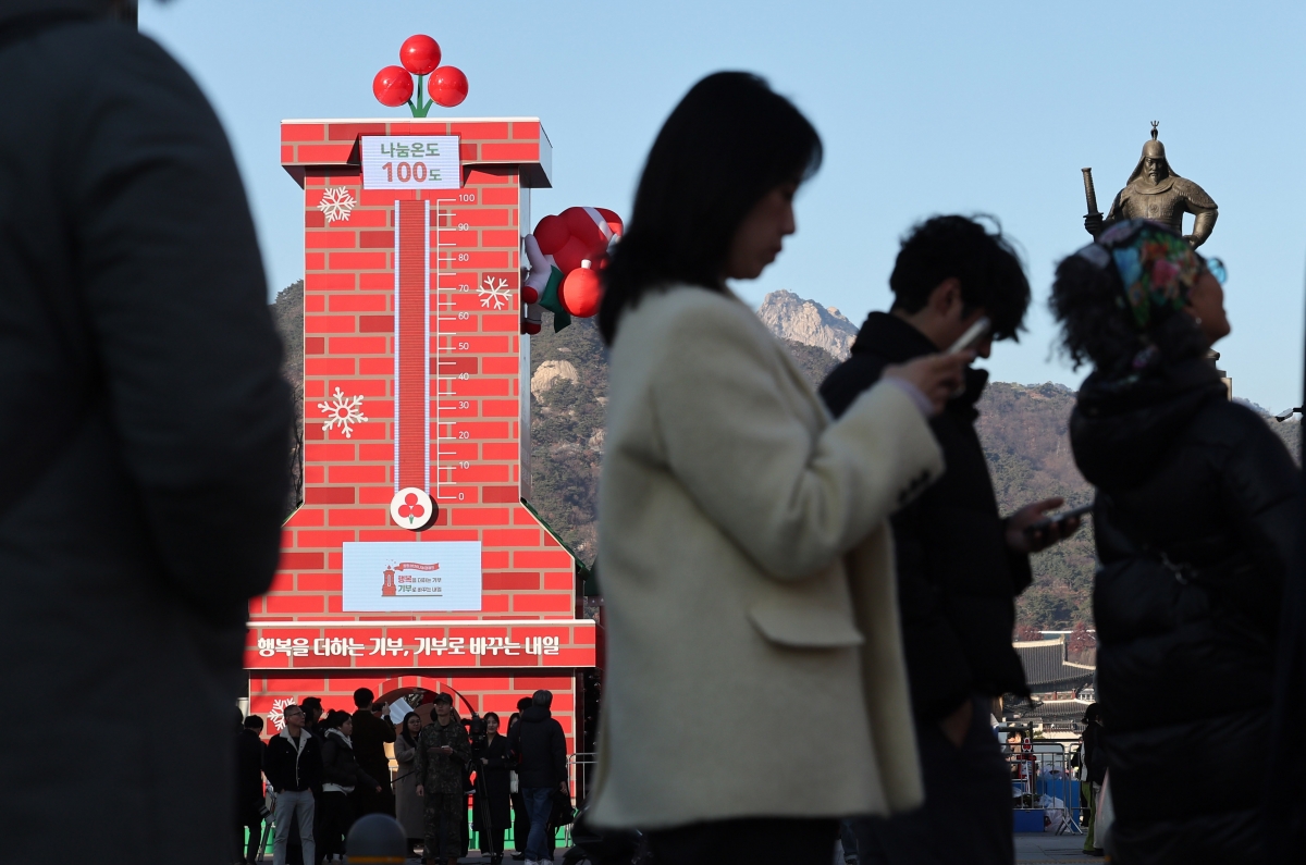 기부로 전하는 마음… 사랑의 온도탑 점등