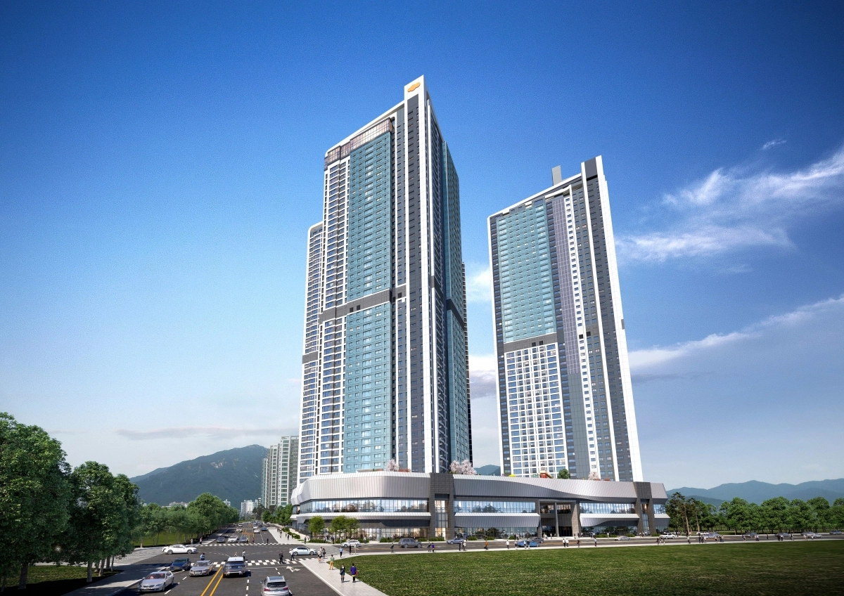 DL이앤씨의 ‘e편한세상 삼천포 오션프라임’ 조감도. DL이앤씨 제공