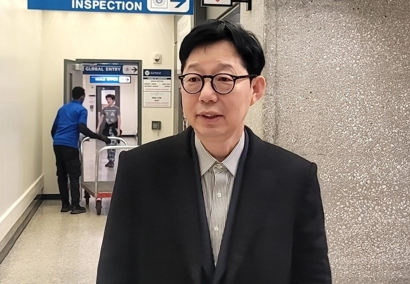 한미 정상회담 결과물인 ‘조인트 팩트시트’(공동 설명자료) 후속 조치를 논의하기 위해 미국을 찾은 박윤주 외교부 1차관. 2025.12.1. 연합뉴스