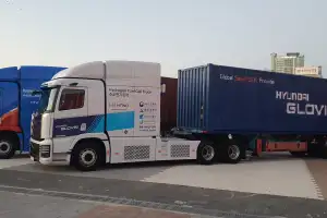 울산서 수소전기 트랙터 국내 첫 실증… 1회에 충전 761㎞ 주행