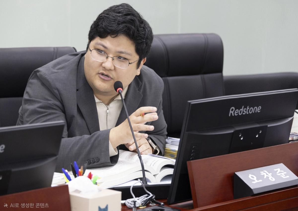 오창준 의원이 2026년도 경기도교육청 예산안 심사에서 질의하고 있다.(사진=경기도의회)