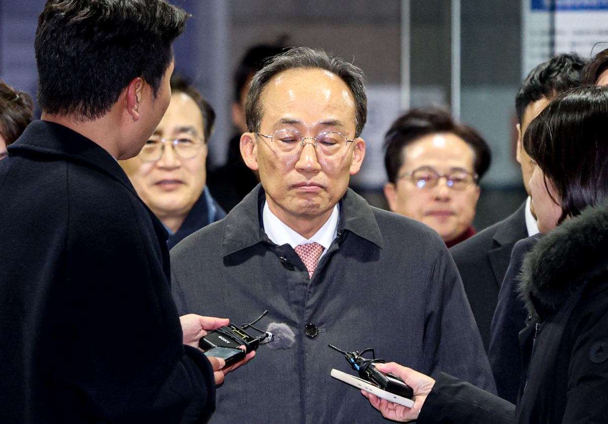 법정 나서는 추경호 의원