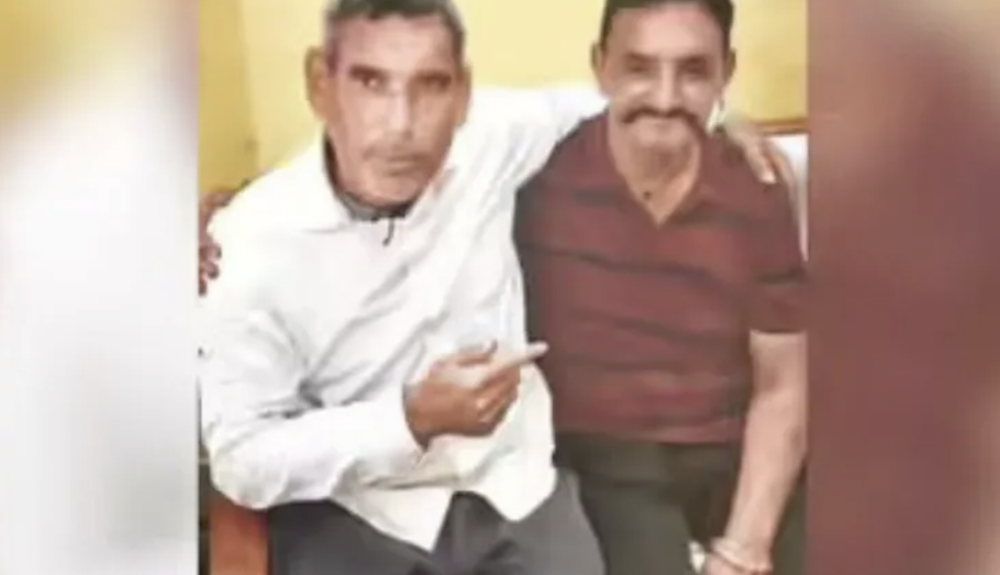 교통사고로 머리를 크게 다쳐 기억을 잃은 인도 남성 리키(오른쪽)가 수십 년 뒤 또다시 머리를 다치면서 기억을 되찾아 45년 만에 가족과 재회한 사연이 전해졌다. NDTV 캡처