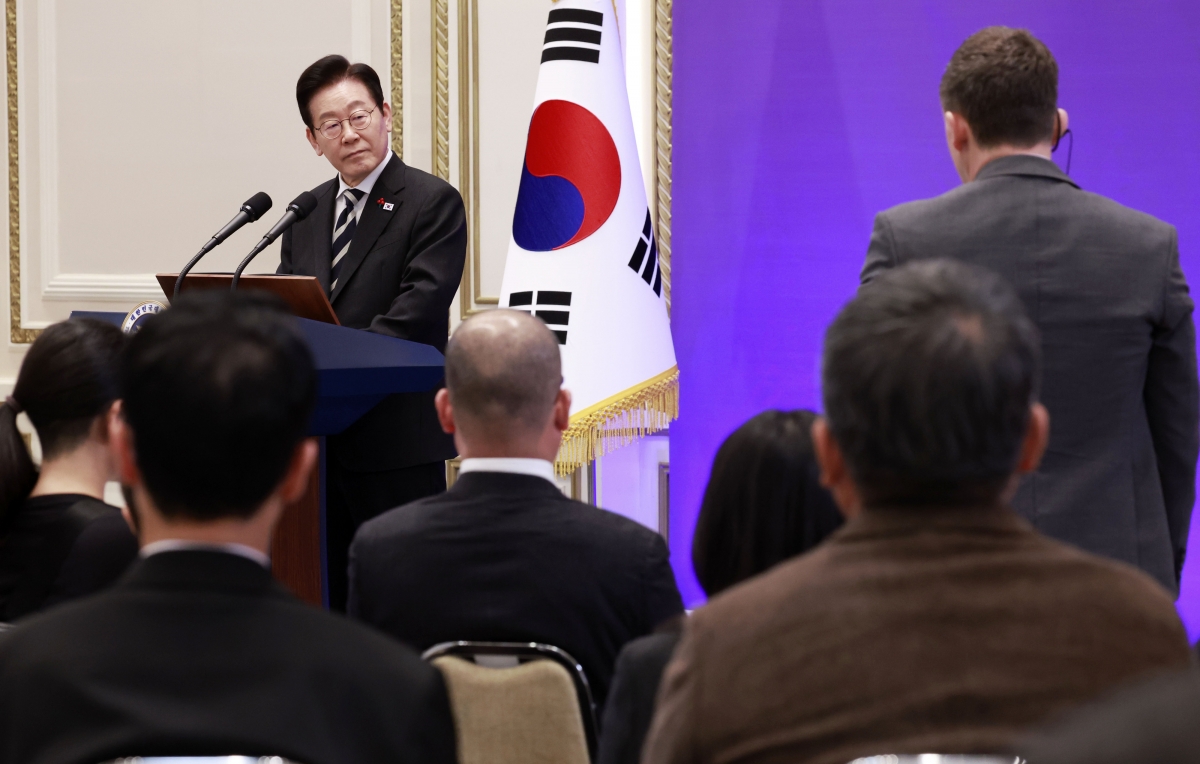 이재명 대통령, 외신 기자회견