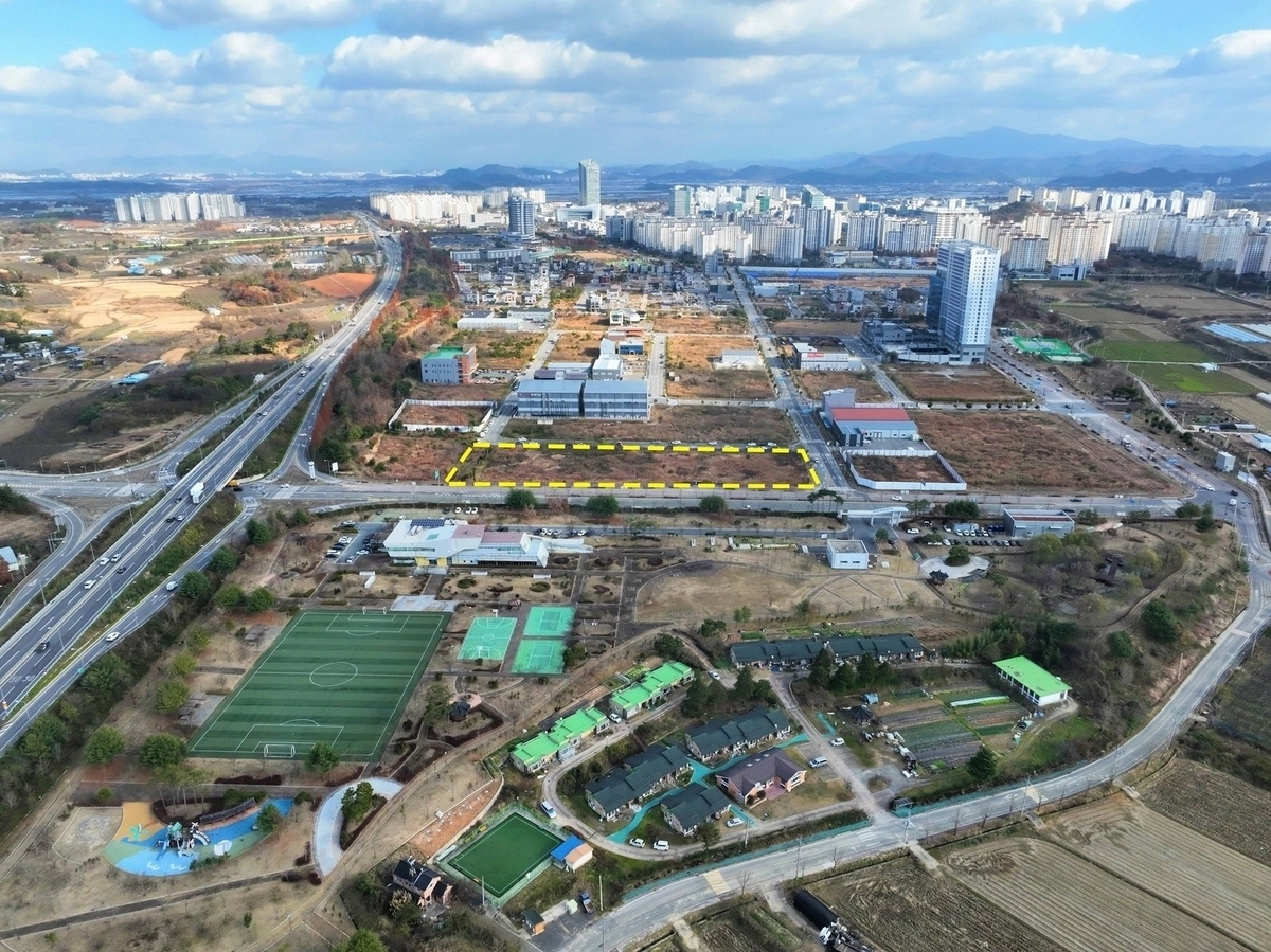 나주시 빛가람동에 들어설 전국 유일의 국립나주에너지전문과학관  예정 부지. 나주시 제공.