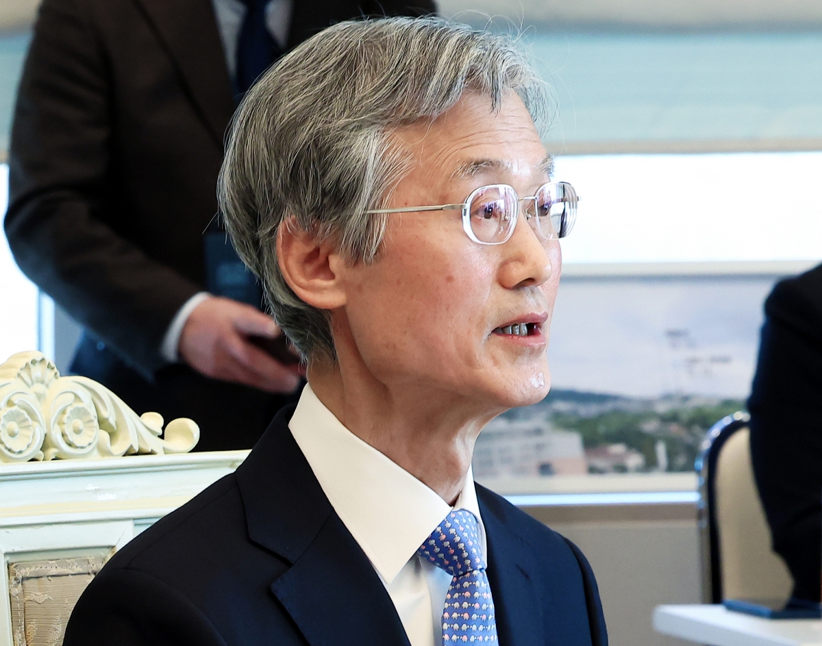 조희대 대법원장이 3일 용산 대통령실에서 이재명 대통령이 참석한 가운데 열린 5부 요인 초청 오찬 간담회에서 발언하고 있다. 2025.12.3 연합뉴스