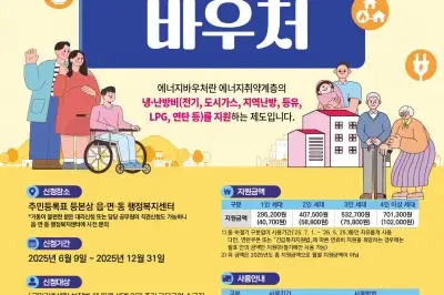 도봉구, 에너지 취약계층 난방비 지원…‘에너지바우처’ 연말까지 접수