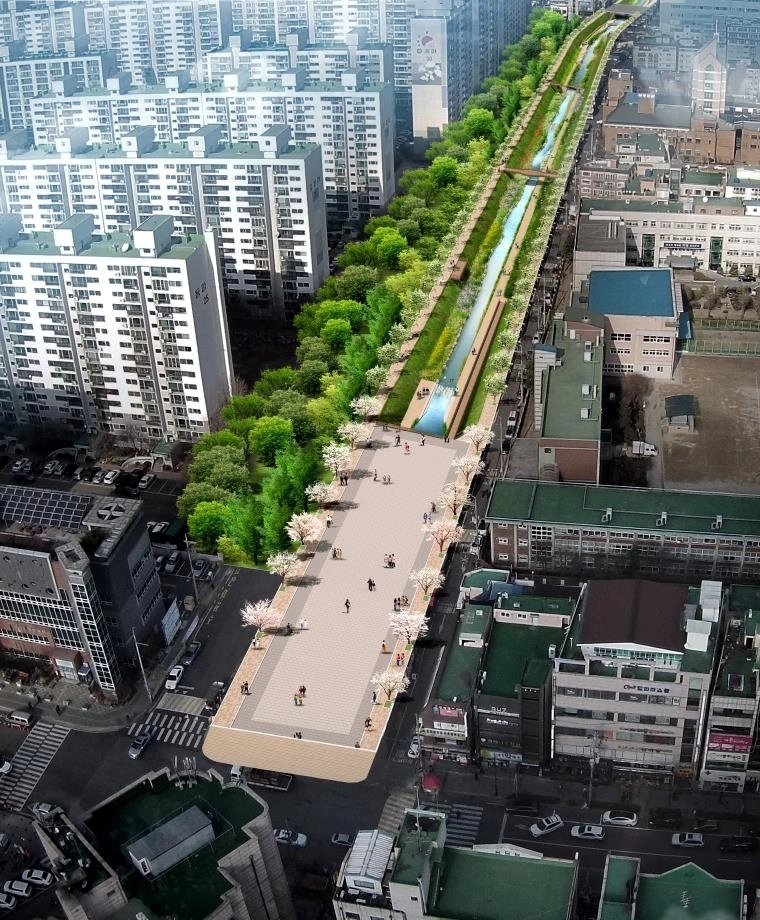 인천 굴포천 생태하천 조감도. 인천시 제공