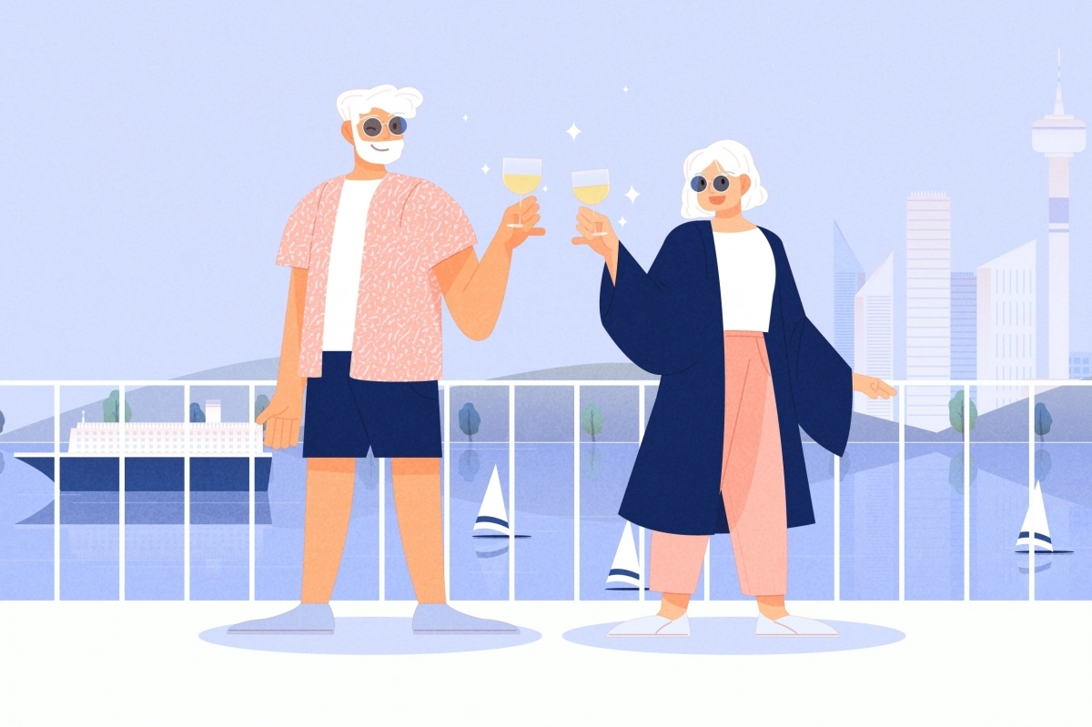 크루즈 여행 자료 이미지. 아이클릭아트