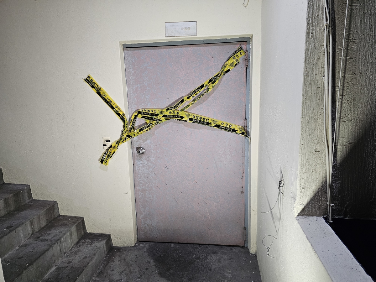 창원 흉기 살인사건 발생한 모텔 현장