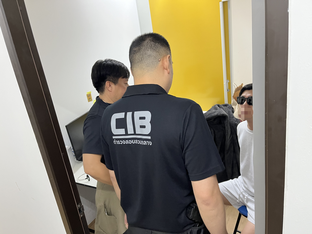 태국에서 지난 4일(현지시간) 보이스피싱 조직원을 검거하는 모습. 경찰청 제공