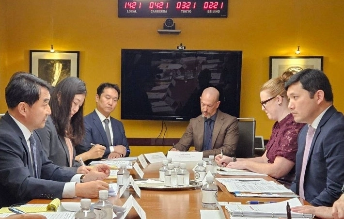 한미 비자워킹그룹 논의 모습. 외교부 제공