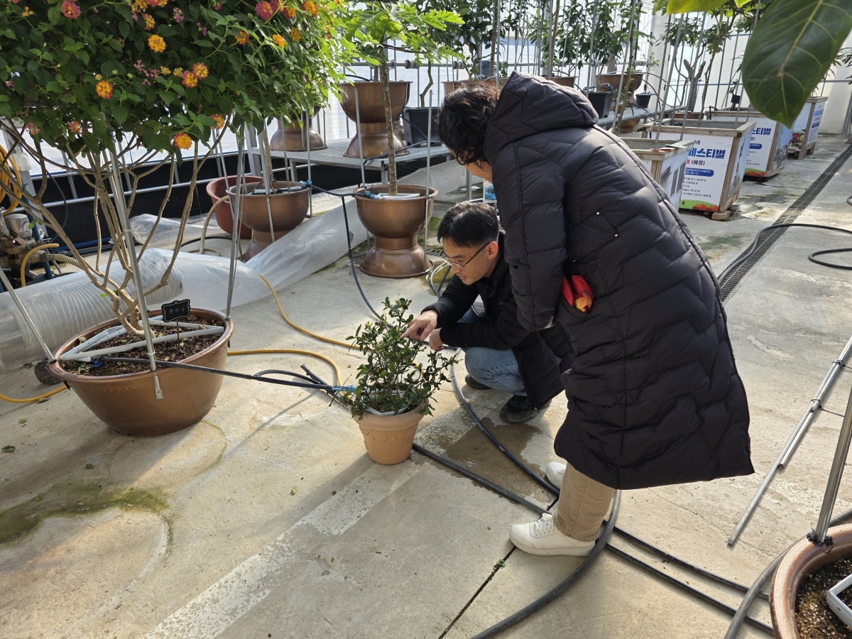청주시가 지난 11월 한 달간 시범 운영한 반려식물병원. 청주시 제공.