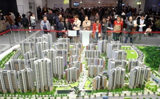 고덕 아르테온 견본주택. 연합뉴스