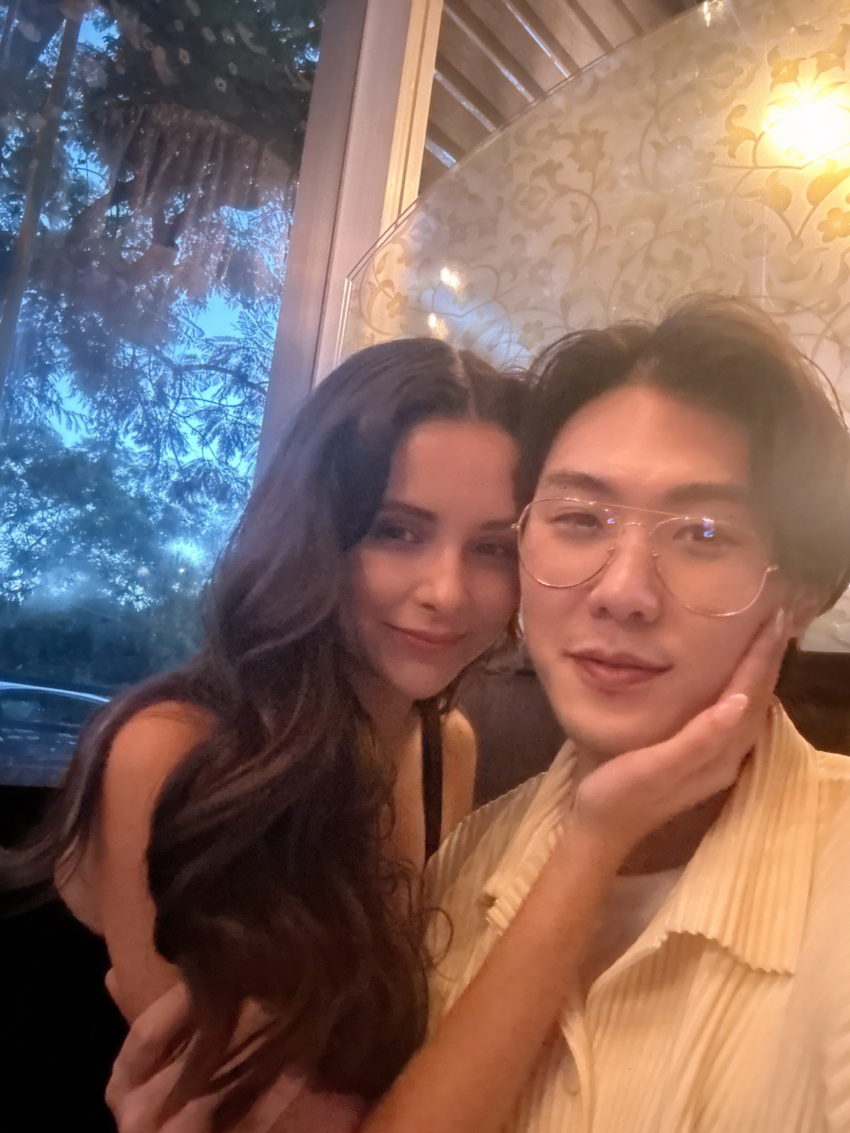 미국 이민세관단속국에 억류된 한국인 황태하(오른쪽)씨와 그의 아내 셀레나 디아즈. 고펀드미 캡처