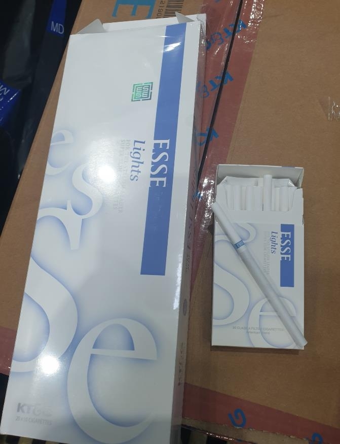 세관에 적발된 가짜 국산 담배. 인천본부세관 제공