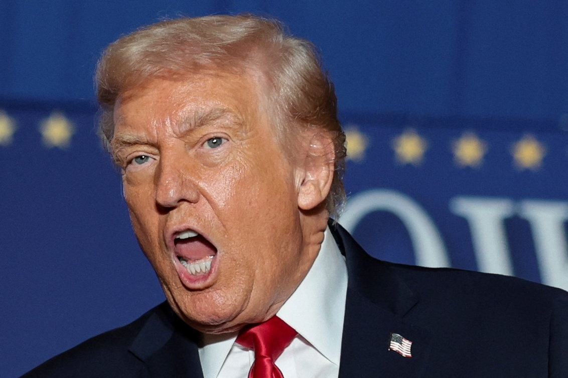 도널드 트럼프 미국 대통령이 9일(현지시간) 펜실베이니아주 마운트 포코노에 있는 마운트 에어리 카지노 리조트에서 연설하고 있다. 2025.12.9 펜실베이니아 로이터 연합뉴스