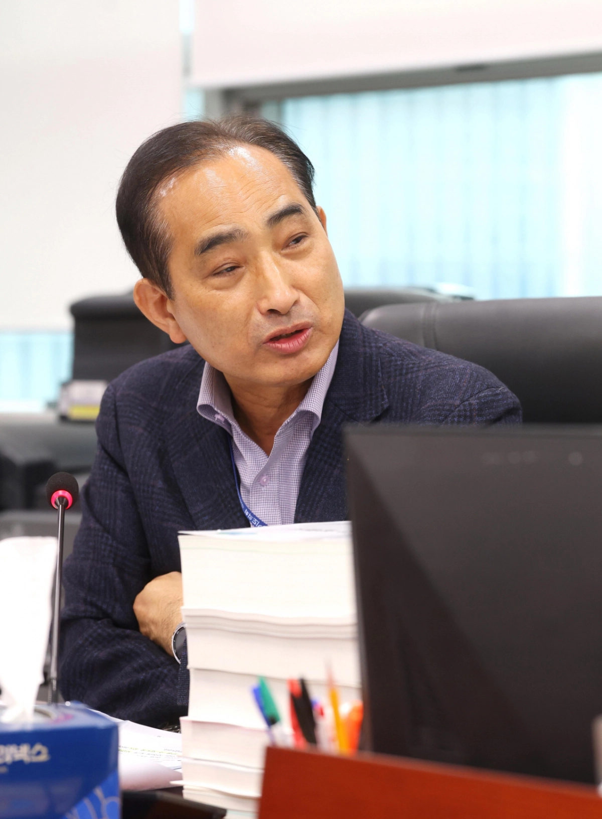 김창식 의원이 10일 예산결산특별위원회에서 질의하고 있다.(사진=경기도의회)
