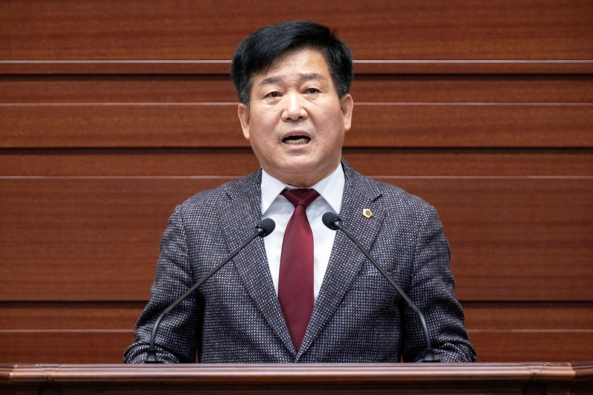 10일 열린 제359회 제2차 정례회 제3차 본회의에서 5분 자유발언을 하는 서석영 의원. 경북도의회 제공