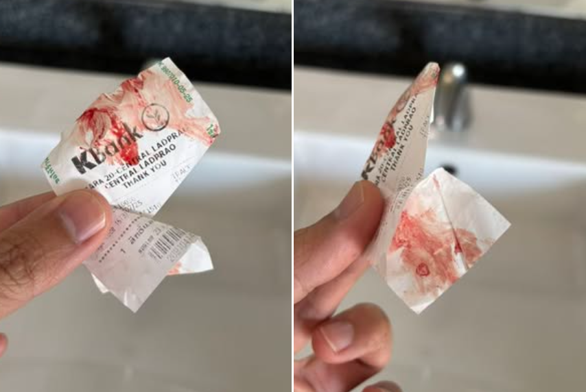 태국 방콕의 지하철(MRT) 열차 내에서 신원을 알 수 없는 남성이 다른 승객의 팔에 혈액을 묻히는 사건이 발생해 충격을 주고 있다. 피해 남성은 곧바로 경찰에 신고하고 예방 차원의 치료를 받은 것으로 알려졌다. 페이스북 캡처