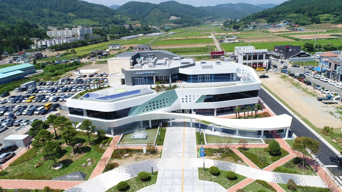 율포해수녹차센터 전경