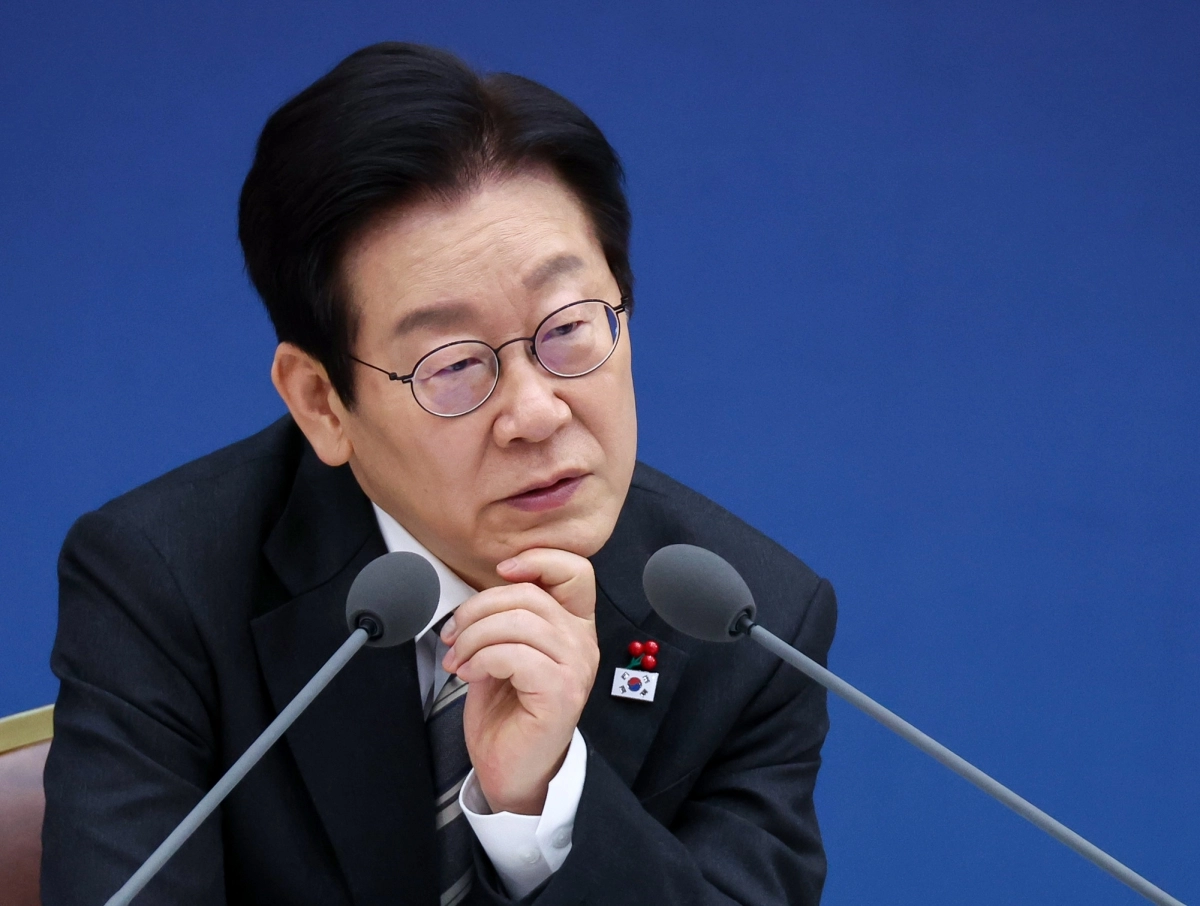 정부 부처보고 이틀째, 발언하는 이재명 대통령