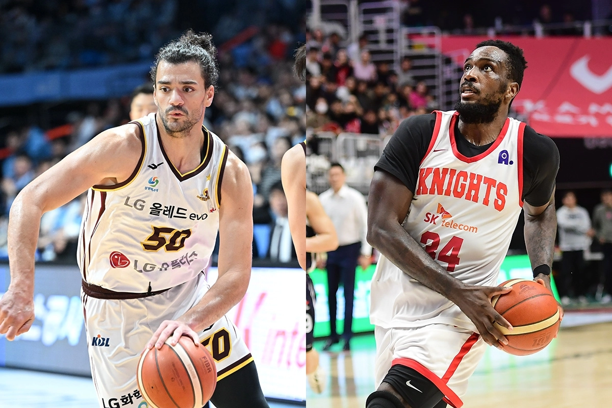 아셈 마레이(왼쪽)와 자밀 워니. 한국농구연맹 제공