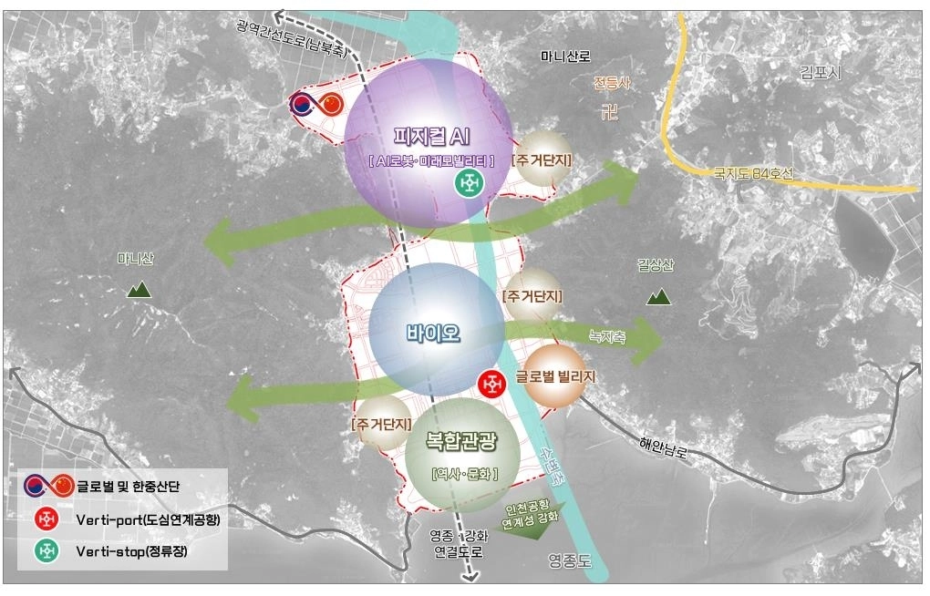 강화 남단 개발 계획도. 인천 경제청 제공