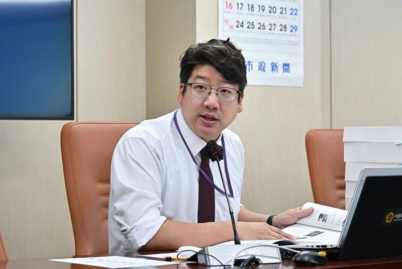 지난 교통위원회 예산 심의 당시 문성호 의원