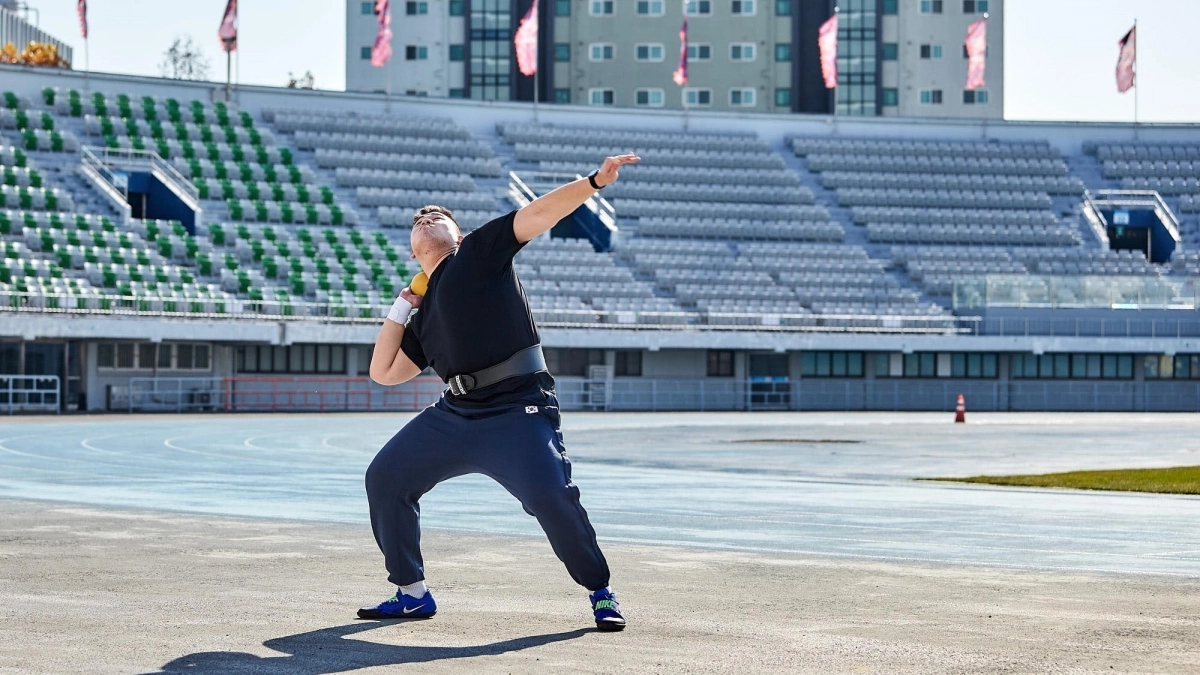 장애인 투포환 선수 김학준(경기도 제공)