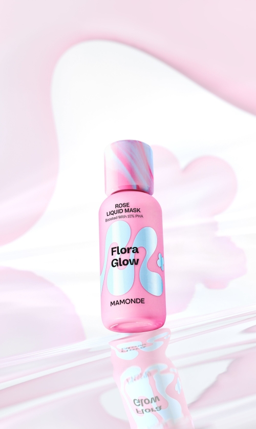 플로라 글로우 로즈 리퀴드 마스크.