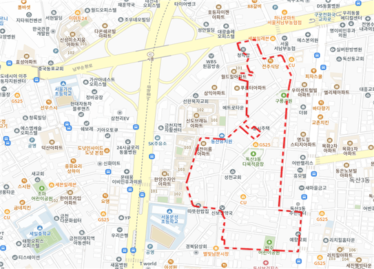 ‘신통기획 후보지’ 금천 독산동 1022일대