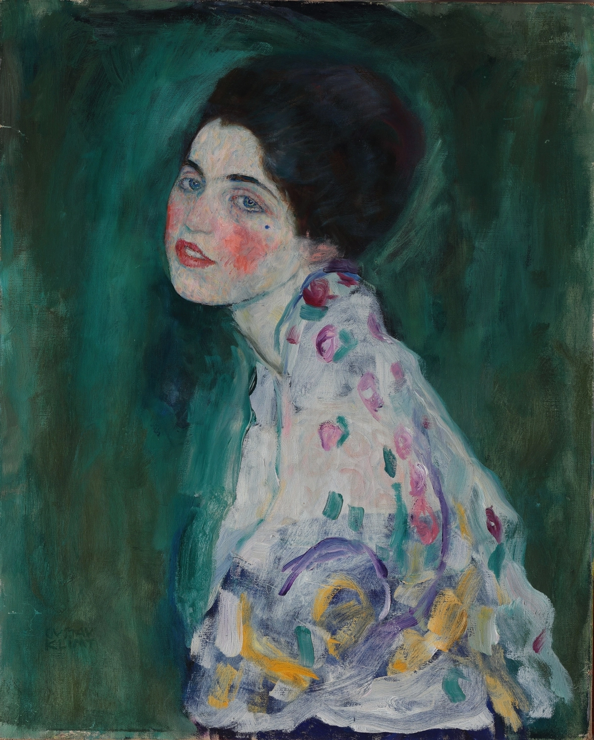 클림크, 여인의 초상, 68x55㎝, 캔버스에 유화, 1916. 출처: 마이아트뮤지엄.